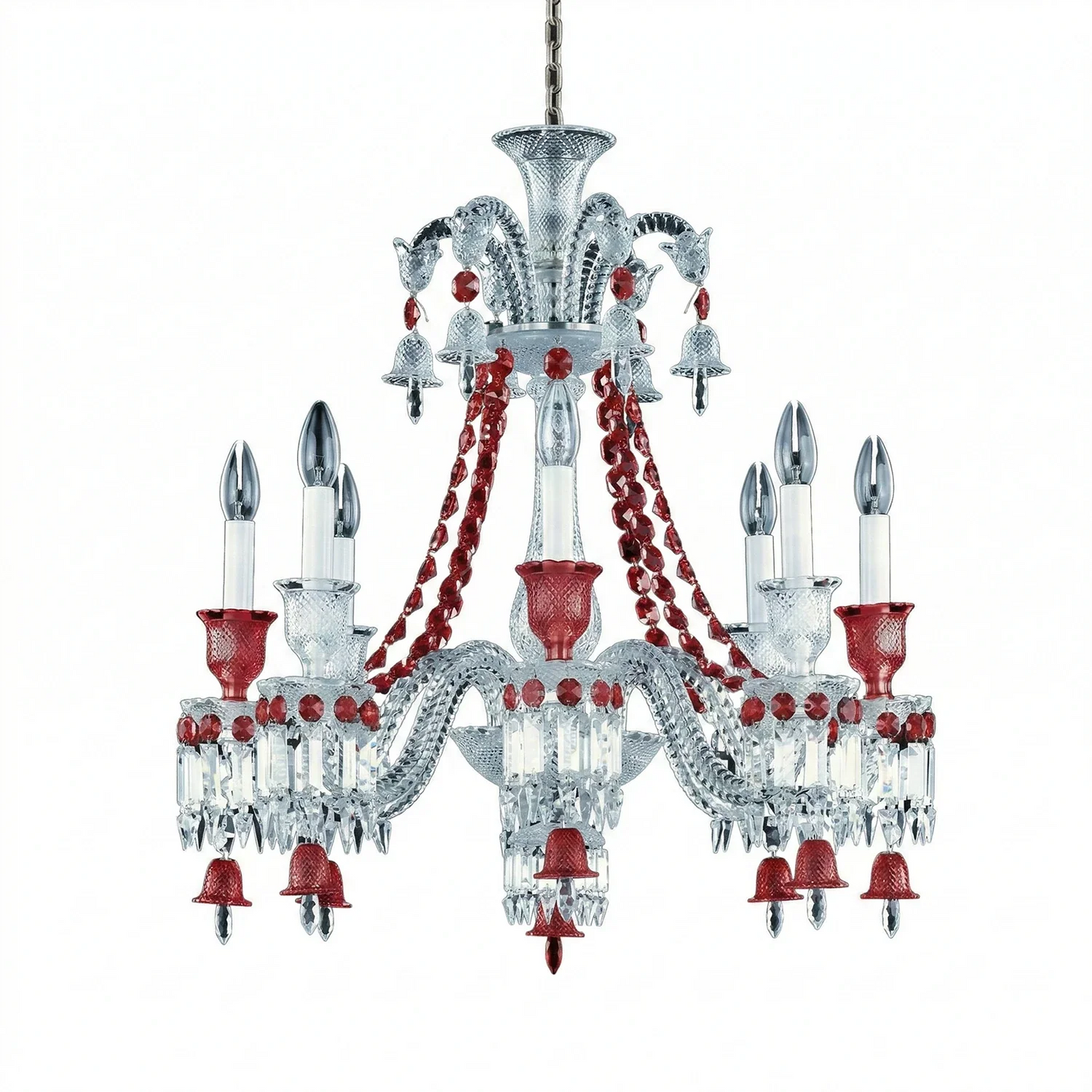 Brilliant Starry Crystal RED Chandelier