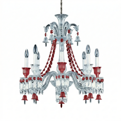 Brilliant Starry Crystal RED Chandelier