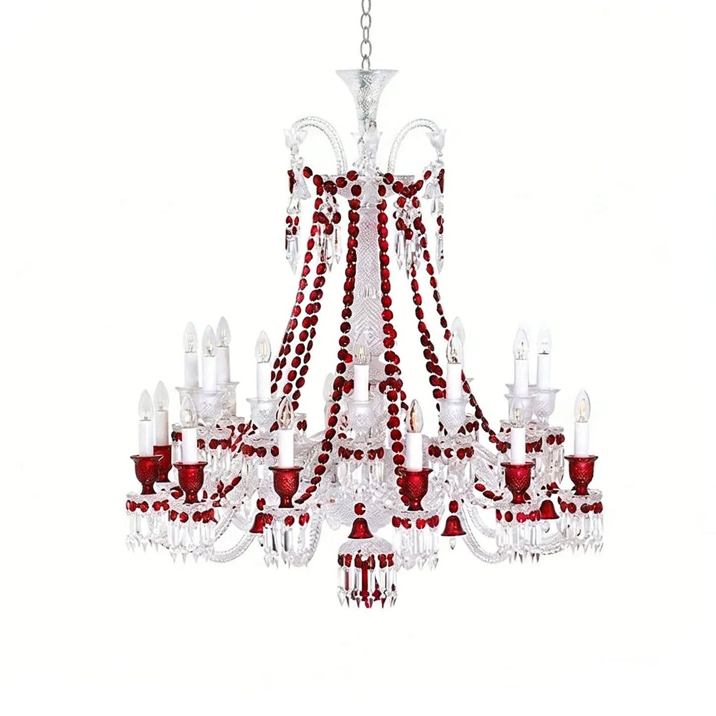 Brilliant Starry Crystal RED Chandelier