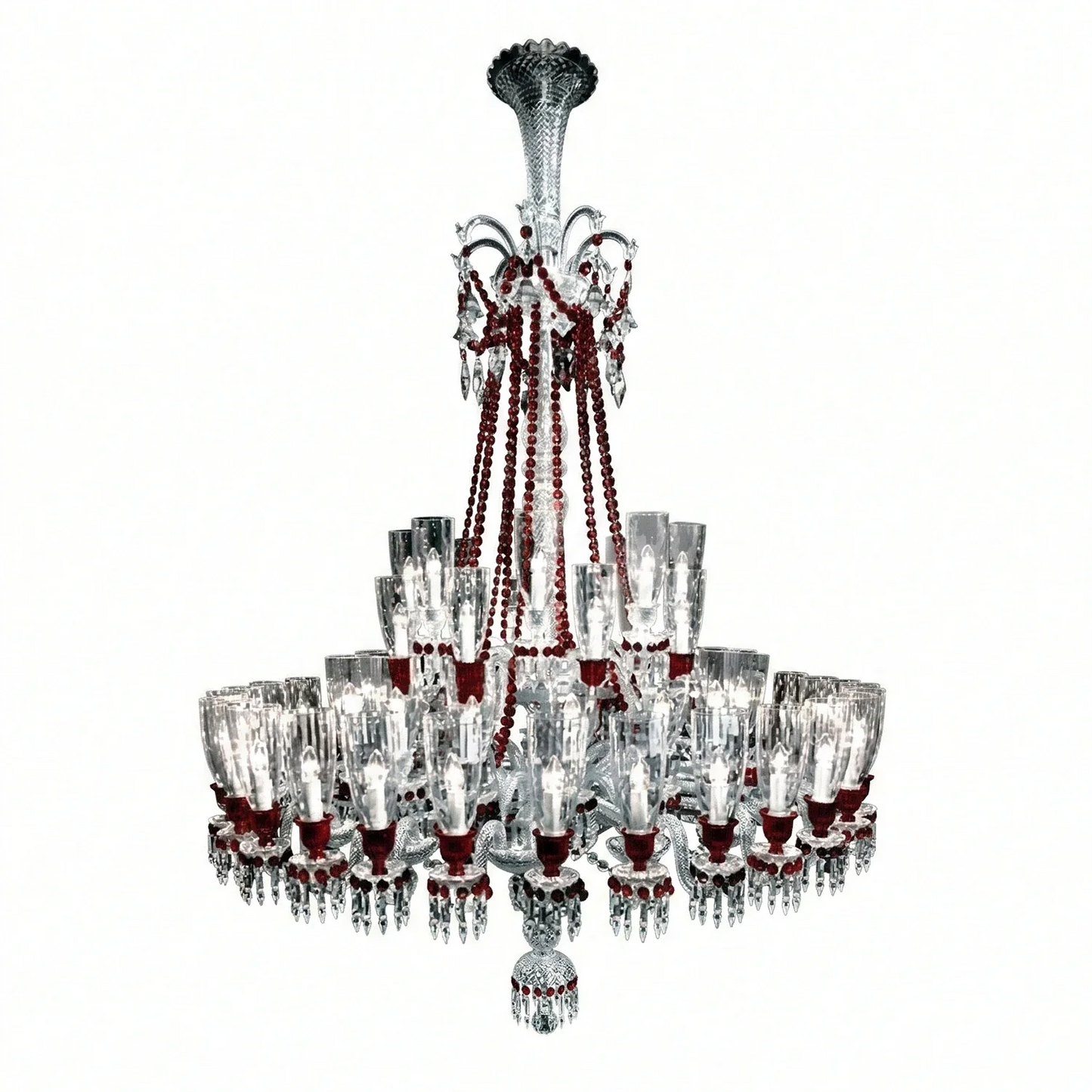 Brilliant Starry Crystal RED Chandelier