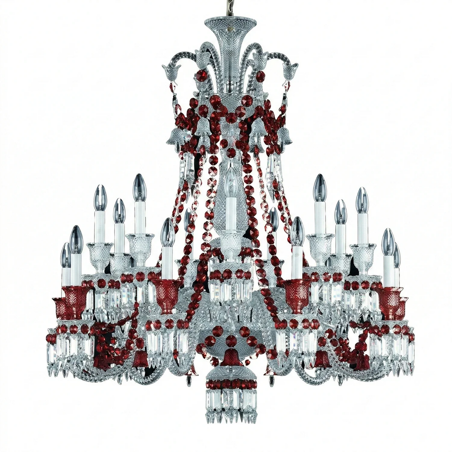 Brilliant Starry Crystal RED Chandelier