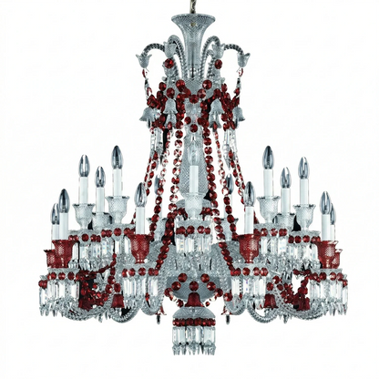 Brilliant Starry Crystal RED Chandelier