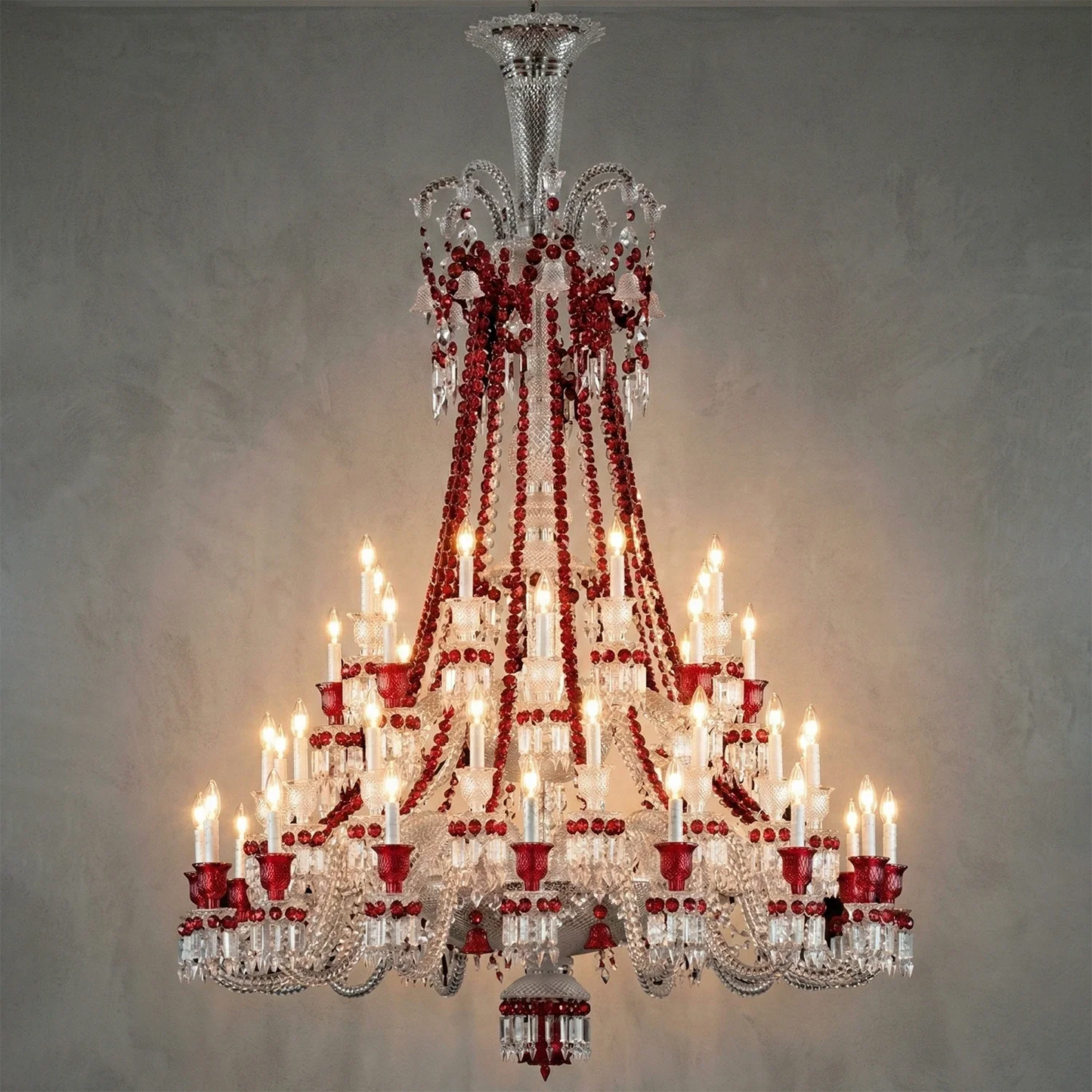 Brilliant Starry Crystal RED Chandelier