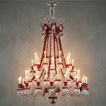 Brilliant Starry Crystal RED Chandelier