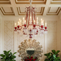 Brilliant Starry Crystal RED Chandelier