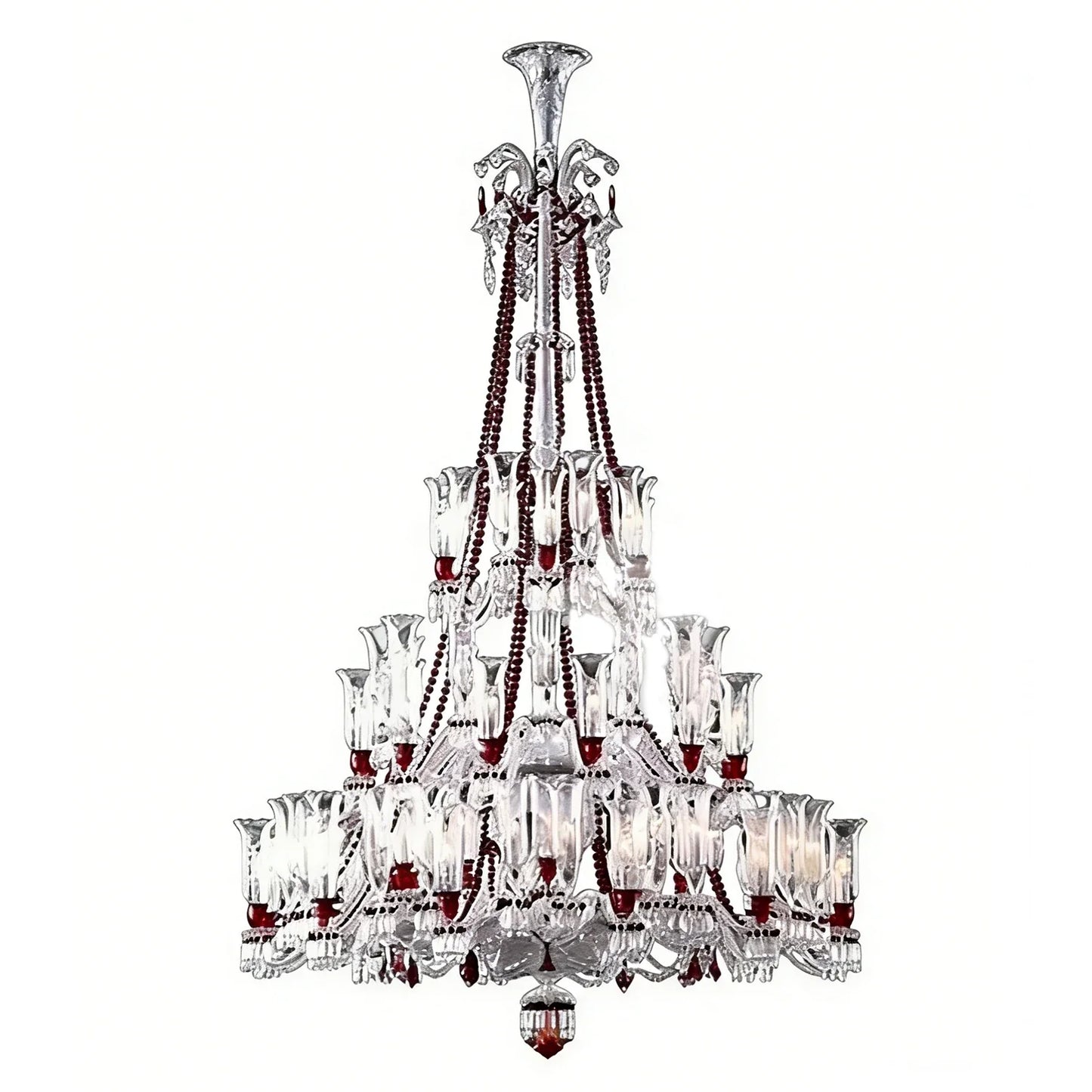 Brilliant Starry Crystal RED Chandelier