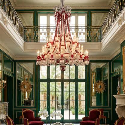 Brilliant Starry Crystal RED Chandelier