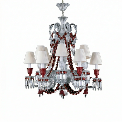 Brilliant Starry Crystal RED Chandelier