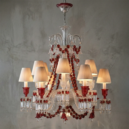 Brilliant Starry Crystal RED Chandelier