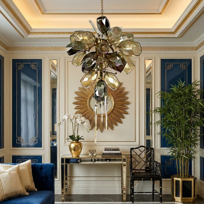 Britannica Luxury Stained Glass Chandelier