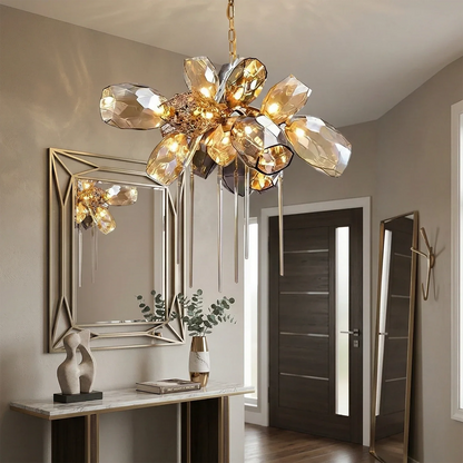 Britannica Luxury Stained Glass Chandelier