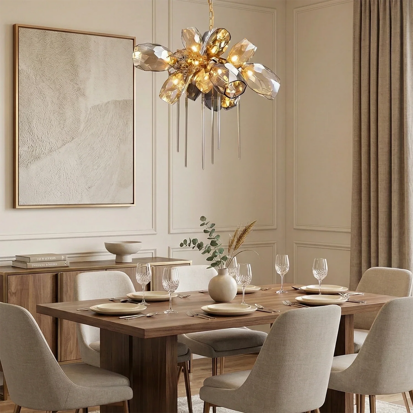 Britannica Luxury Stained Glass Chandelier