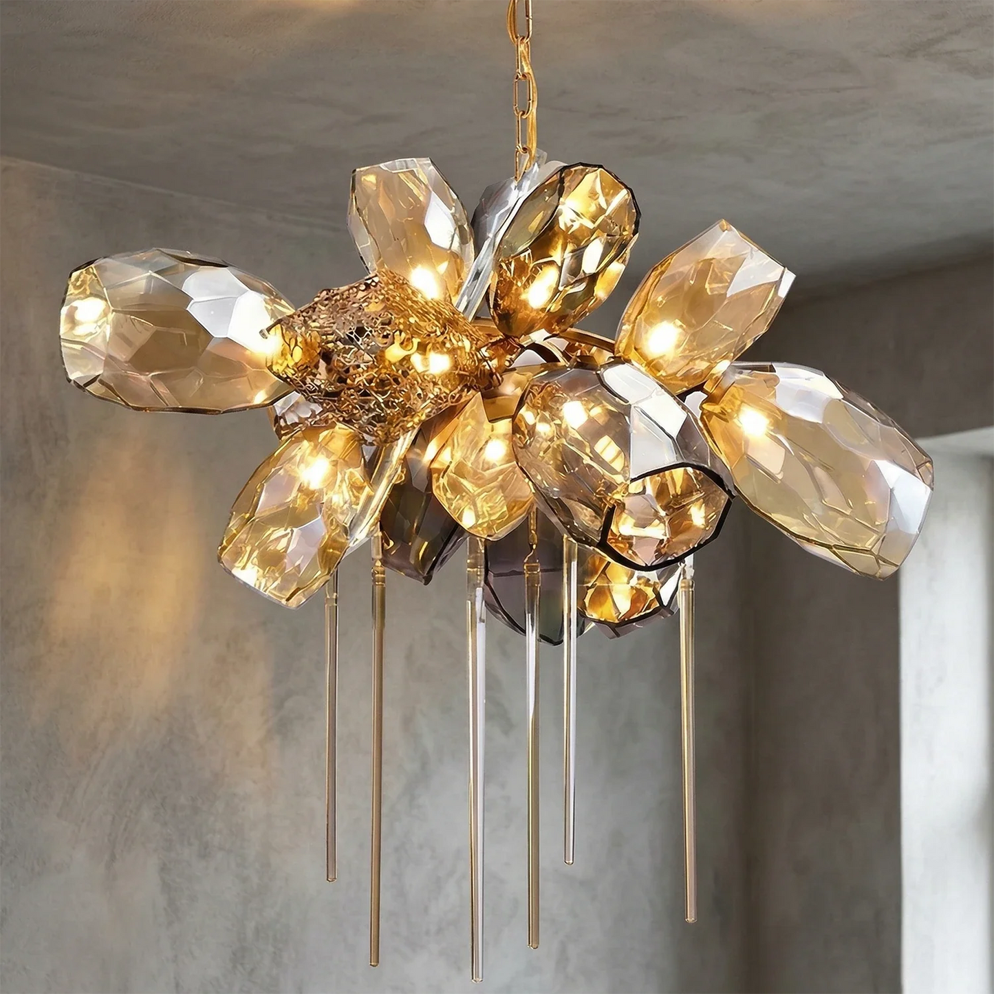 Britannica Luxury Stained Glass Chandelier