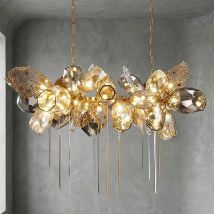 Britannica Luxury Stained Glass Chandelier
