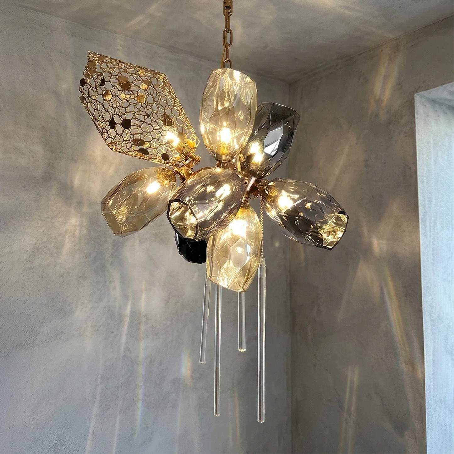 Britannica Luxury Stained Glass Chandelier