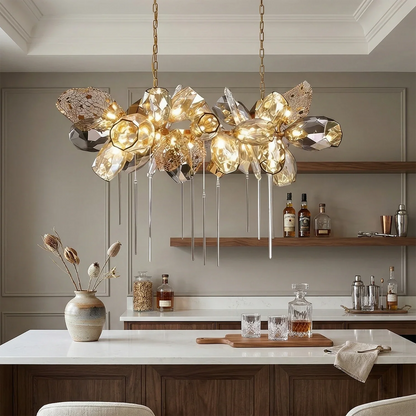 Britannica Luxury Stained Glass Chandelier