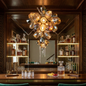 Britannica Luxury Stained Glass Chandelier