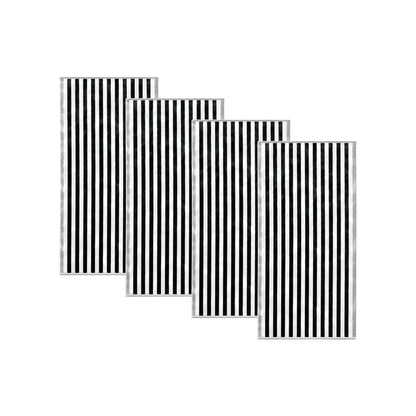Oversized Striped Border Cabana Beach Towels - Santa Cruz.