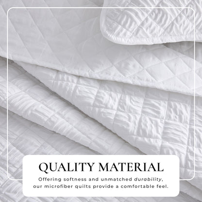 Diamond Embossed Quilt Set - Diamond Microsculpt Collection