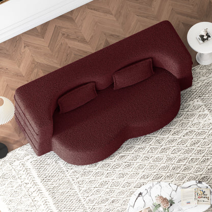Modern Floor Sofa with 2 Pillows
