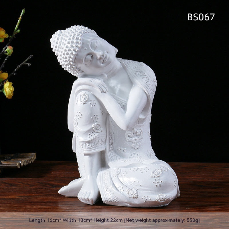 Resin Zen Buddha Garden Statue – Indoor & Outdoor Asian Home Decor