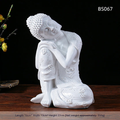 Resin Zen Buddha Garden Statue – Indoor & Outdoor Asian Home Decor