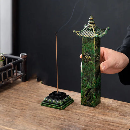 Vertical Deer Incense Burner – Antique‑Style Sandalwood Holder
