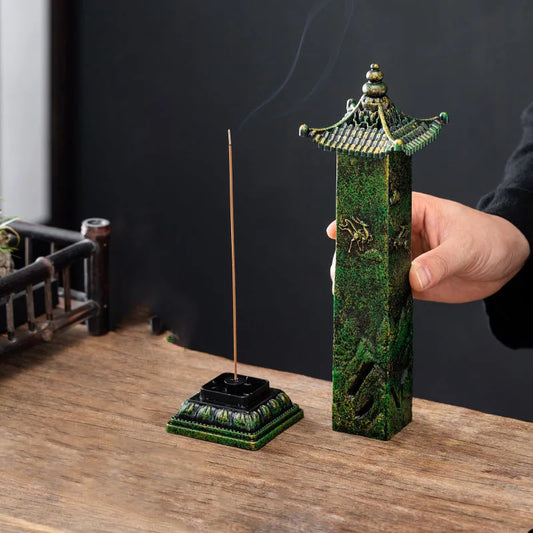 Vertical Deer Incense Burner – Antique‑Style Sandalwood Holder