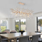 Gold Tree Branch Crystal Chandelier | Modern Luxury Pendant Light for Dining Room, Living Room & Bedroom