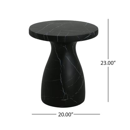 Outdoor Travertine MGO Side Table