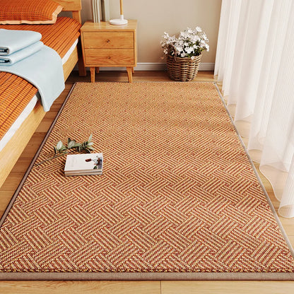 Foldable Japanese Tatami Rattan Mat – Cooling Summer Floor Rug