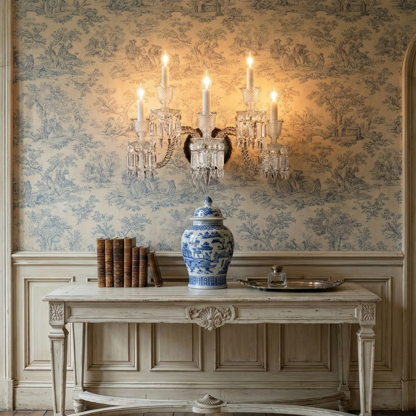 Caelum Apex Crystal Wall Lamp