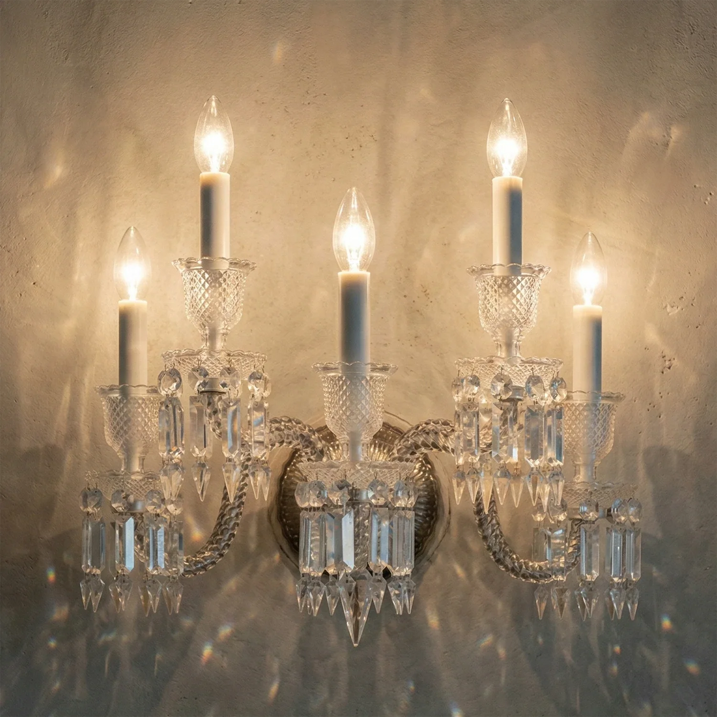 Caelum Apex Crystal Wall Lamp