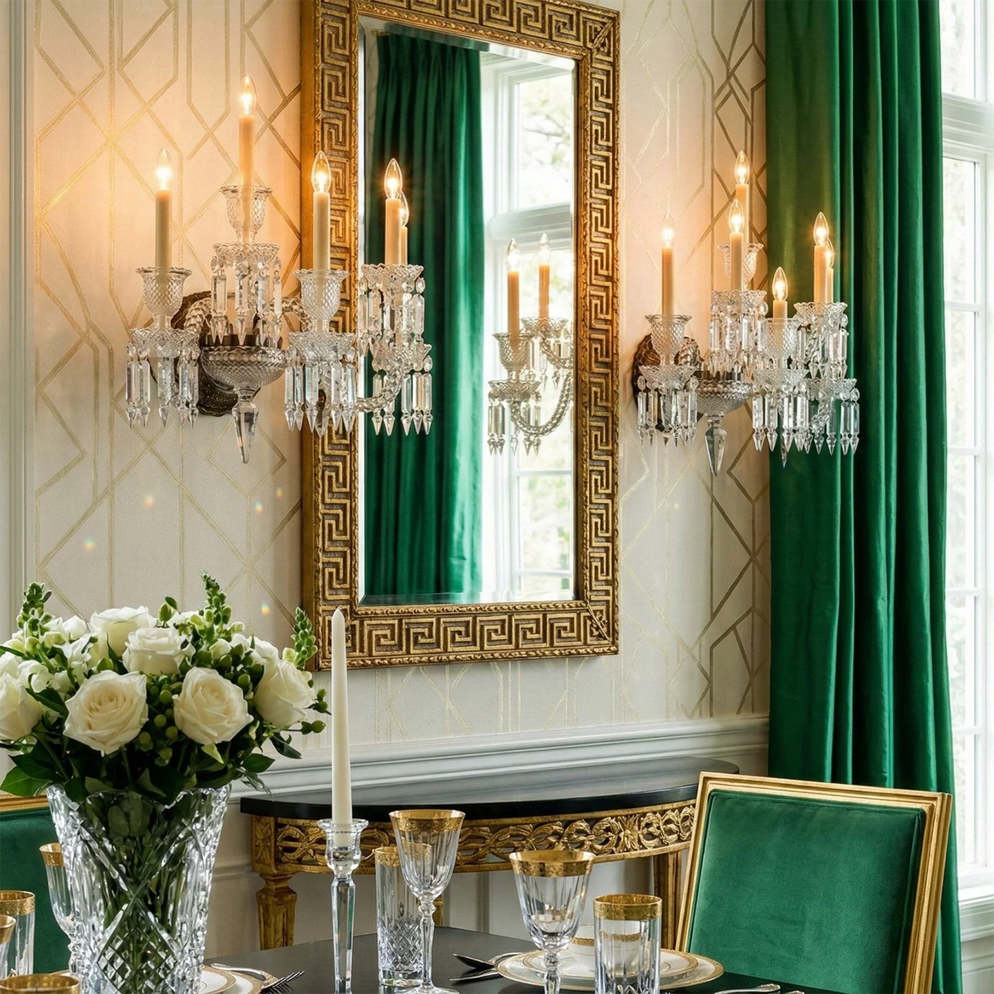 Caelum Apex Crystal Wall Lamp
