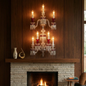 Caelum Apex Red Crystal Wall Lamp
