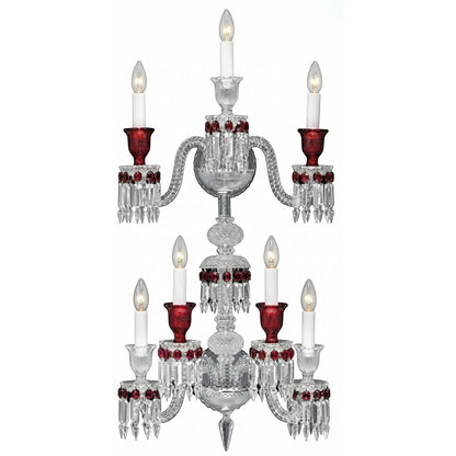Caelum Apex Red Crystal Wall Lamp