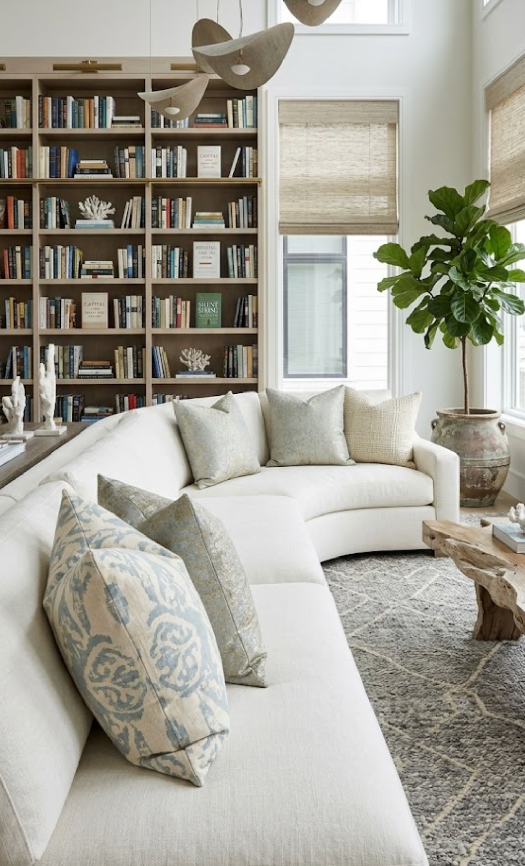 Calista Woven Pillow Cover in Aegean