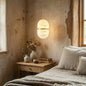 Capsule Shaped Alabaster Oval Pendant Lamp