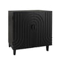 2 Door Storage Cabinet With Adjustable Shelf - Black