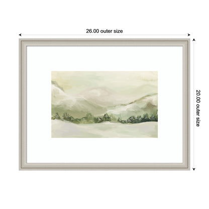 AQ Winter Landscape No. 3 by Annie Quigley Framed Wall Art Print