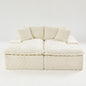 Double Chaise Lounge With Full Compressed Sponge