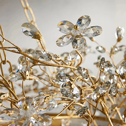 Celestial Bloom Crown Chandelier