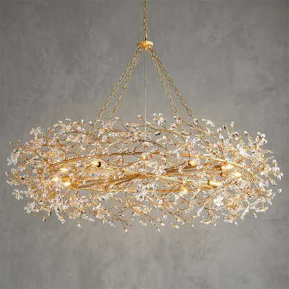 Celestial Bloom Crown Chandelier