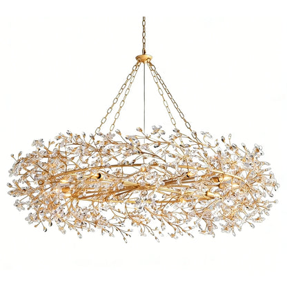 Celestial Bloom Crown Chandelier