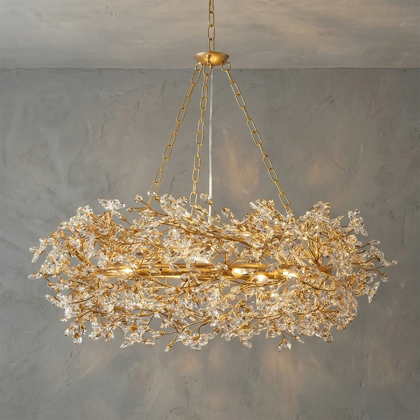 Celestial Bloom Crown Chandelier