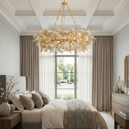 Celestial Bloom Crown Chandelier