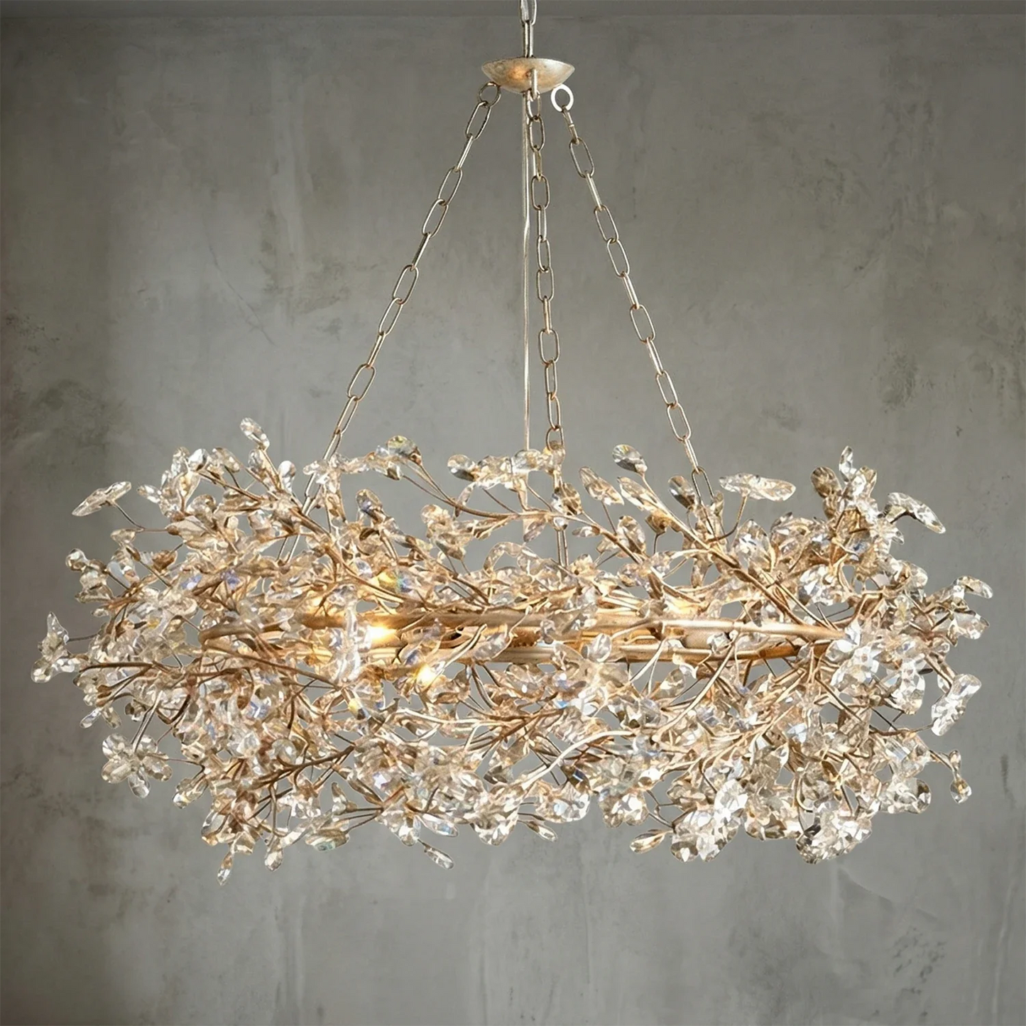 Celestial Bloom Crown Chandelier