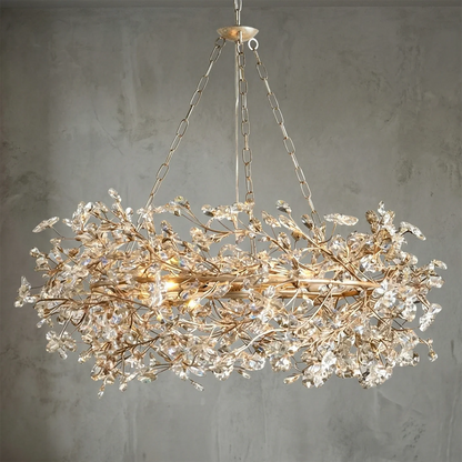 Celestial Bloom Crown Chandelier