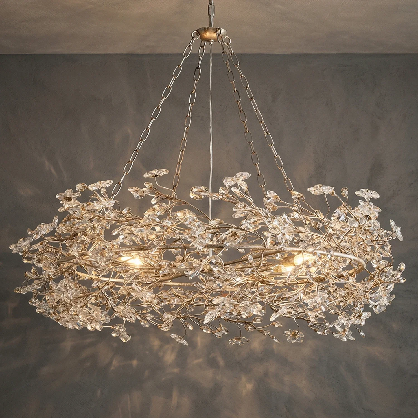 Celestial Bloom Crown Chandelier