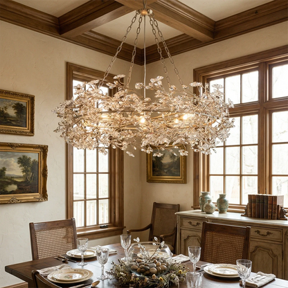 Celestial Bloom Crown Chandelier